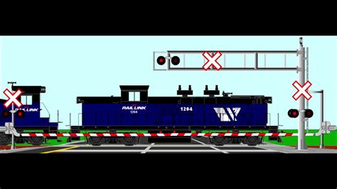 Animated Railroad Crossing 6 After Road Widening October 2007 Youtube