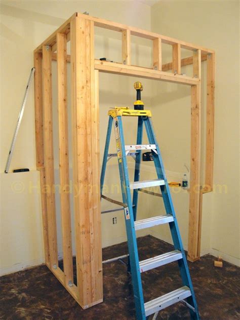 Framing A Basement Bedroom Closet With 2x4s Building A Basement