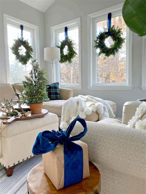 Genius Way To Hang Wreaths On Inside Windows · Chatfield Court