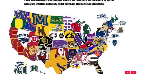College Footballs 2017 Season The Greatest Teams From All 50 States