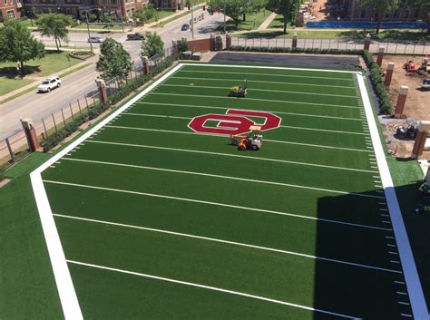 Ou Football New Outdoor Turf Practice Field Installed At Stadium