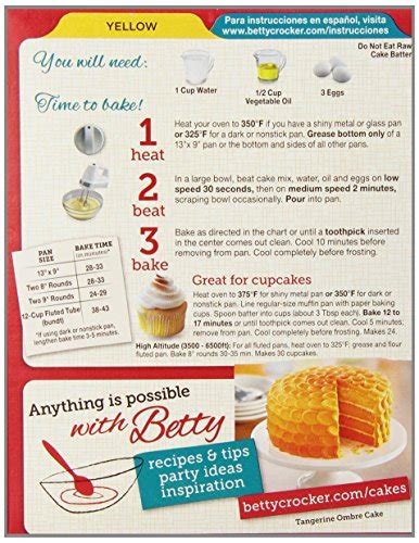 These go perfectly with our range of delicious icings. betty crocker chocolate cake mix directions