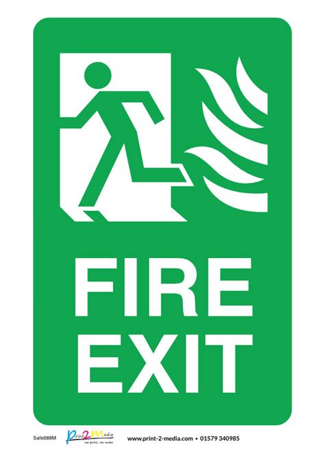 Printable Fire Exit Signage Printable Word Searches