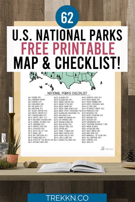 Us National Parks Map 11x14 Print Best Maps Ever National Park Maps