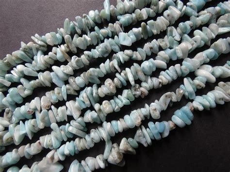 Inch Mm Strand Natural Larimar Bead Strand About Nugget