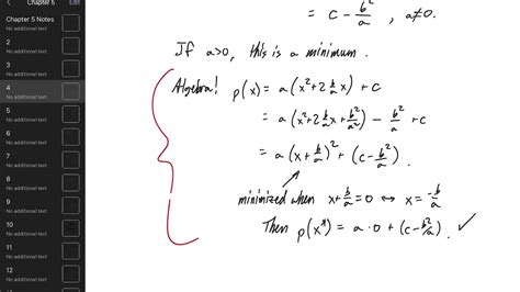 Ala14 The Minimization Principle For Quadratic Functions Youtube
