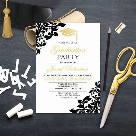 college grad party invitation lovely graduation party invitation colle… graduation party