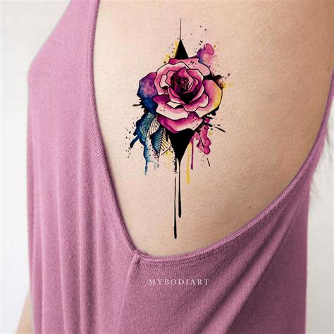 Floral Temporary Tattoos Mybodiart