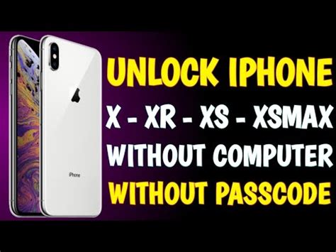 How To Unlock IPhone X Series Without Computer How To Remove IPhone