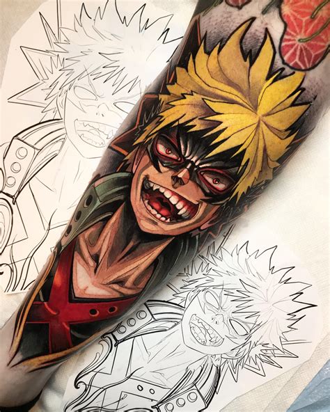 Bakugo Done By Me Isnard Barbosa Legendary Tattoo Studio Dublin Ireland