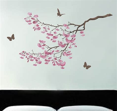 Stencil Cherry Blossoms Tree Branch Stencil For Walls Etsy Ireland