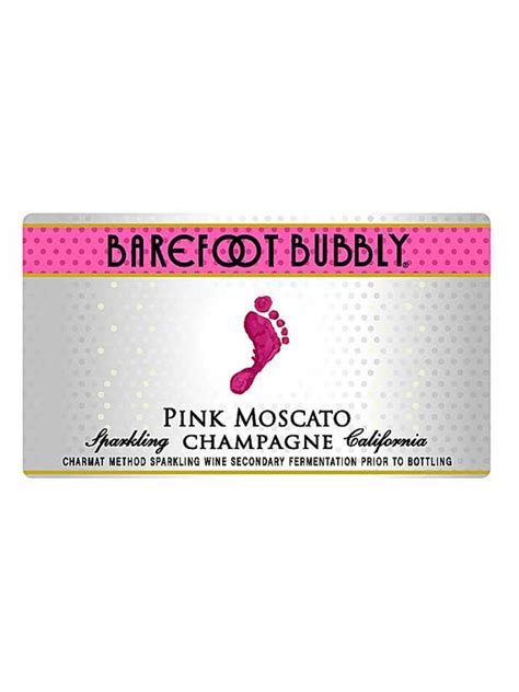 Barefoot Cellars Barefoot Bubbly Pink Moscato Champagne Nv 750ml
