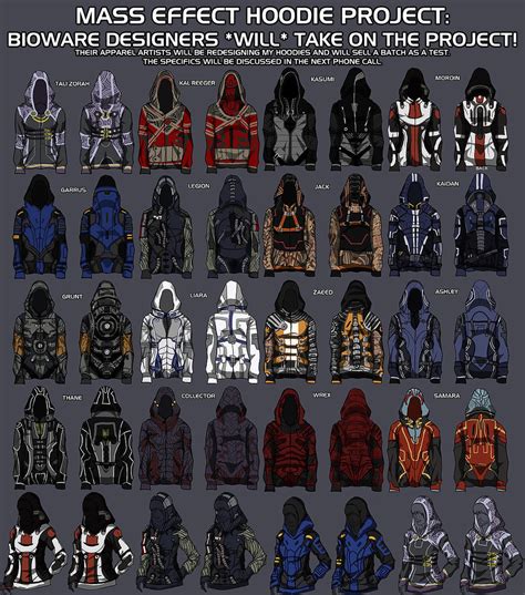 Mass Effect Character Hoodie Designs — Geektyrant