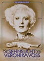 Die Sehnsucht der Veronika Voss Movie Posters From Movie Poster Shop