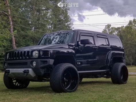 2008 Hummer H3 Fuel Forged Ff29 Stock Suspension Lift 25 Custom Offsets