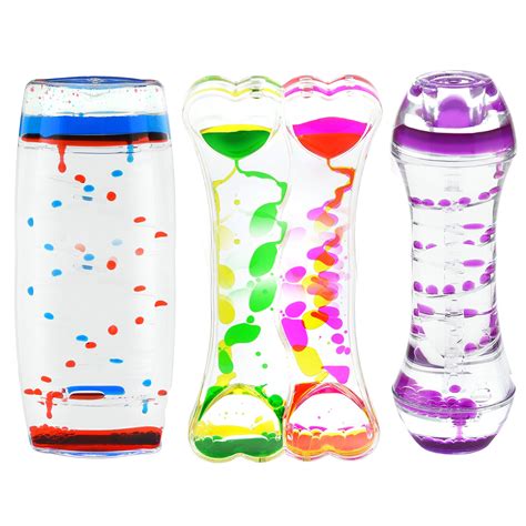 Buy Playlearn Sensory Liquid Timer Motion Bubbler Fidget Toys Variety 3 Pack Online At