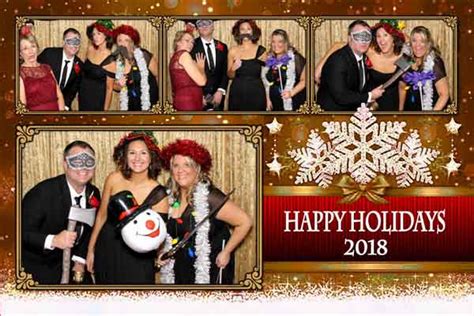 Corporate Christmas Holiday Photo Booth Rental Template