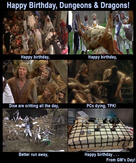 Dungeons And Dragons Birthday Meme Main Event Weblog Pictures