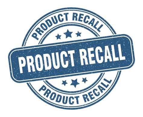 Product Recall Stamp Product Recall Round Grunge Sign Stock Vector