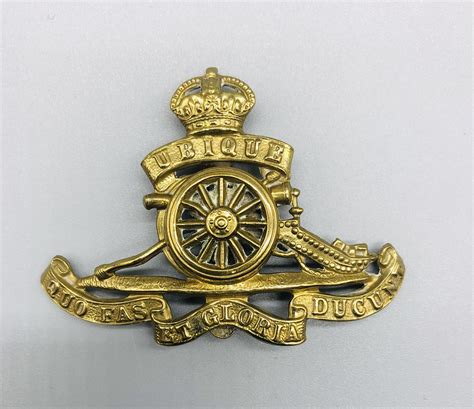 Royal Field Artillery Cap Badge And Shoulder Titles I Ww1 British Militaria