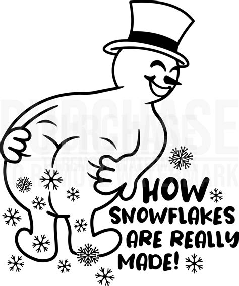 snowman how snowflakes are really made svg christmas svg