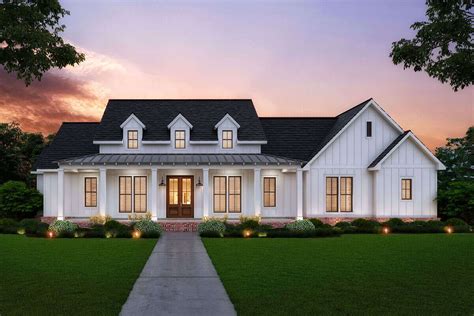 This Is An Artists Rendering Of The Front Elevation Of A Farmhouse