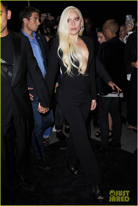 Photo Lady Gaga Supports Stylist Brandon Maxwells Debut Show At Nyfw Photo Just