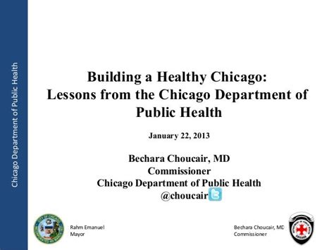Building A Healthy Chicago Lessons From The Chicago Department Of Pu