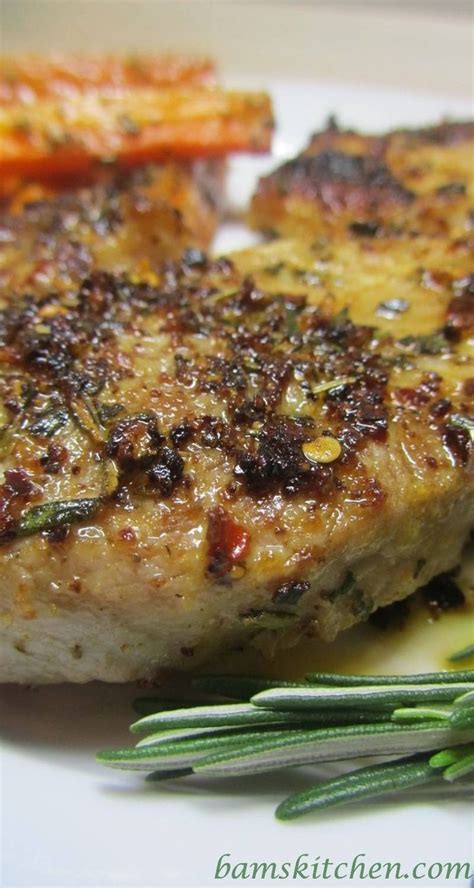 Drizzle olive oil on both sides of the pork chops and season with salt, black pepper (optional), garlic and thyme. Rosemary Herbed Pork Chops with Shallot Wine Sauce ...