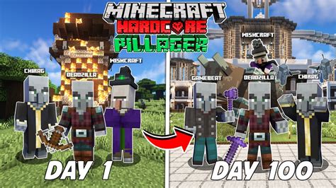 We Survived 100 Days As A Pillager In Hardcore Minecraftheres What Happened Hindi