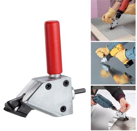 New Nibble Metal Cutting Sheet Nibbler Saw Cutter Tool Drill Attachment