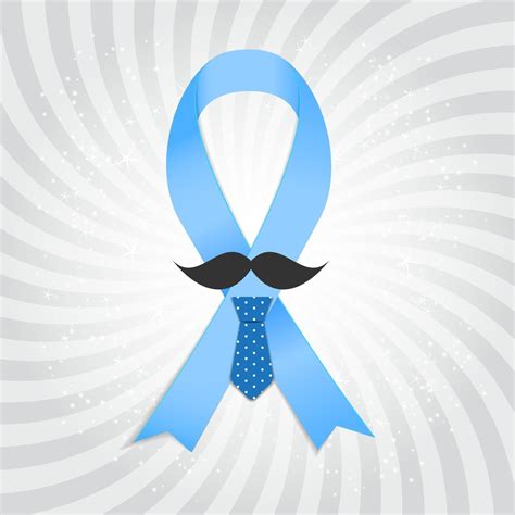 Prostate Cancer Awareness Blue Ribbon Vector Illustration 3089395