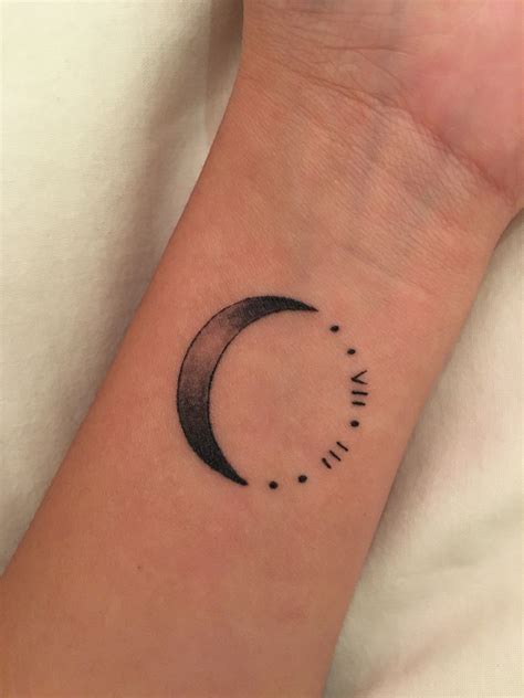 Crescent Moon Tattoo Moon Tattoo Designs Moon Tattoo Wrist