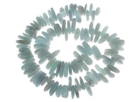 Blue Aquamarine Chips Nuggets Natural Gemstone Jewelry Beads Aqua