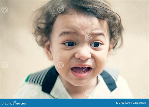 Indian Baby Crying Stock Image Image Of Portrait Human 27624039