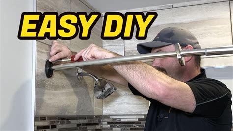 How To Install Shower Rod Into Tile You