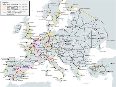 Interrailing Routes In Europe And Interrail Passes Europe Map Train