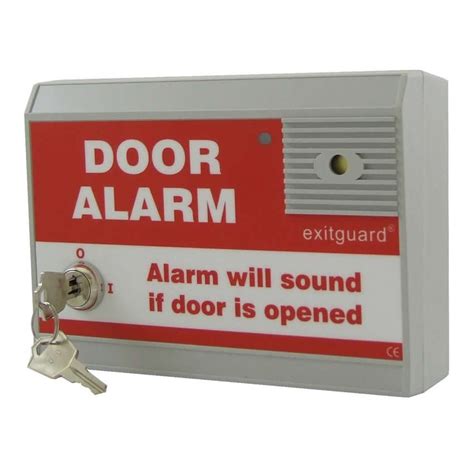 Exitguard Fire Door Alarm With Integral Keyswitch Red Security Supplies