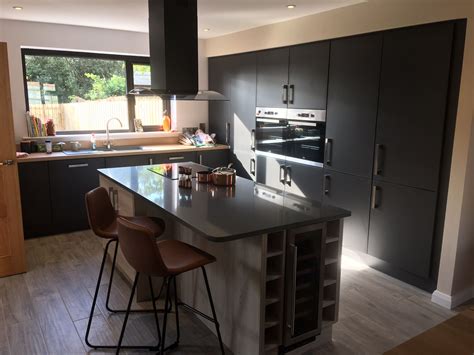 Oak And Graphite Hand Built Kitchen Kitchens Direct Beautiful
