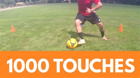Soccer Drills 1000 Touches Workout Dribbling Session Youtube
