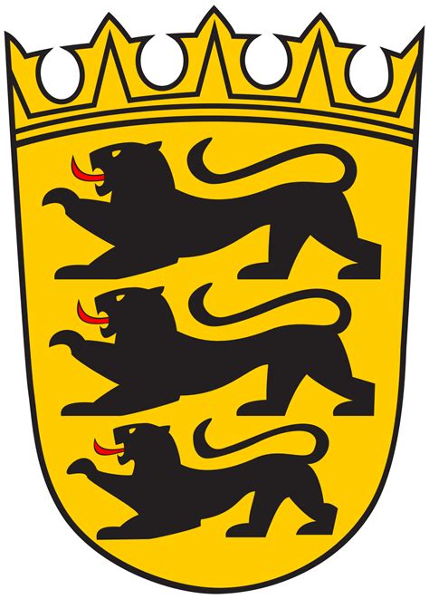 Ob kuckucksuhr, schwarzwälder kirschtorte, mercedes oder porsche. Şəkil:Coat of arms of Baden-Württemberg (lesser).svg ...