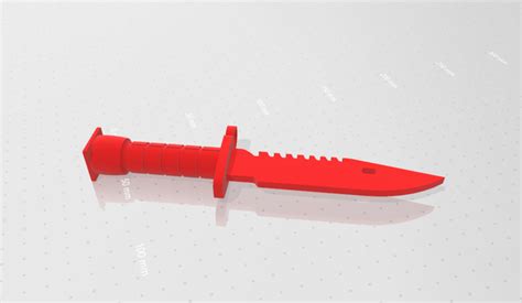 3d Printed Csgo M9 Bayonet By Toot Team Pinshape