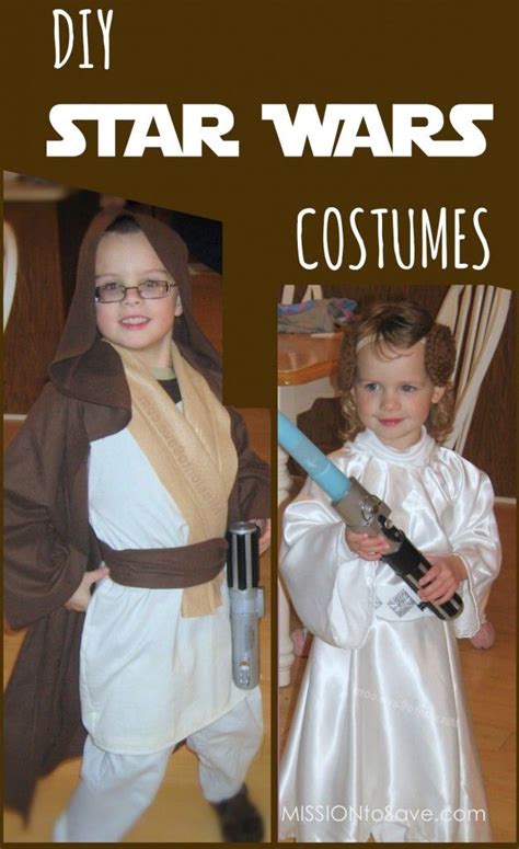 Diy Star Wars Costumes Jedi And Princess Leia Star Wars Costumes