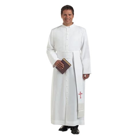 Mens Clergy Cassock White Style H 101 Cassock Priest Outfit
