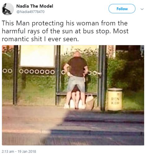 couple seen having oral sex at bus stop video