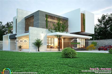 Contemporary Green Friendly Nature Home Kerala Home Design And Floor