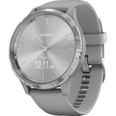 Garmin Mens Womens Vivomove 3 Silicone Band Hybrid Smartwatch 010