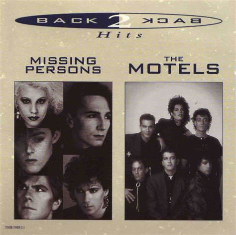 Missing Persons The Motels Back 2 Back Hits 1997 Cd Discogs