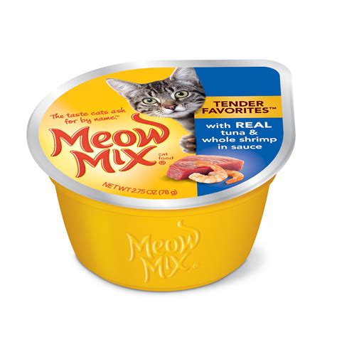 Meow Mix Tender Favorites Tuna And Whole Shrimp In Sauce Wet Cat Food 2