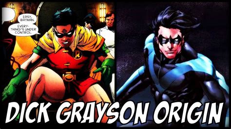 origin of robin dick grayson │ comic history youtube